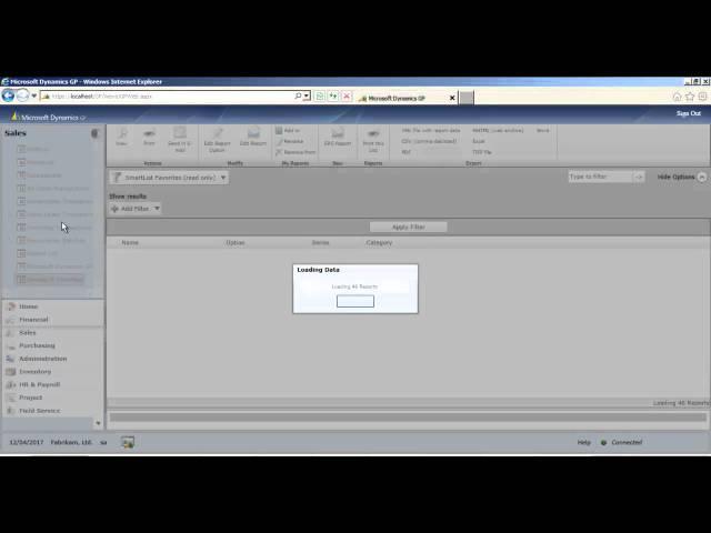 Dynamics GP Web Client Beta