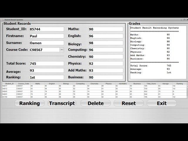 How to Create Student Result Recording Systems in Java NetBeans -  Full Tutorial