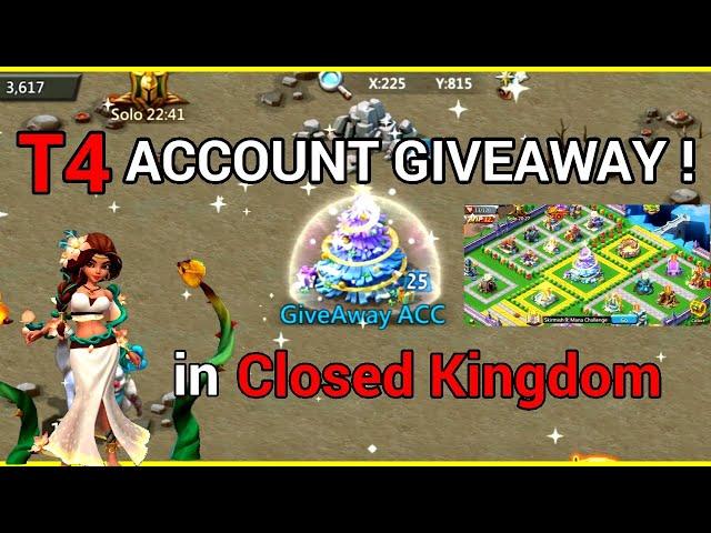 Lords Mobile - T4 Account Giveaway in Closed Kingdom | Lords Mobile Giveaway -GameF1rst #lordsmobile