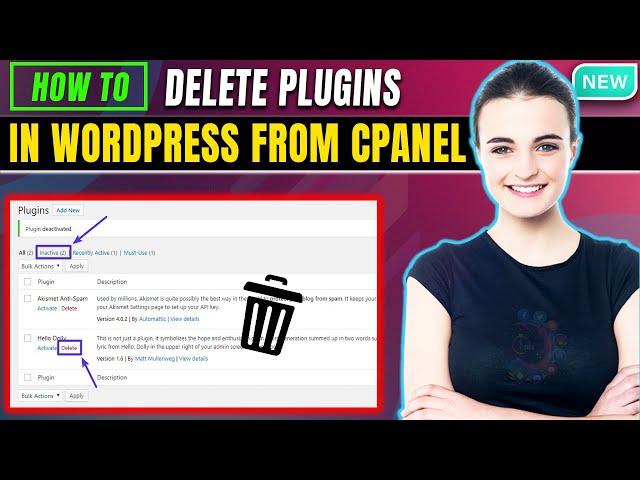 How to delete plugins in WordPress from cpanel 2024 | Full Guide