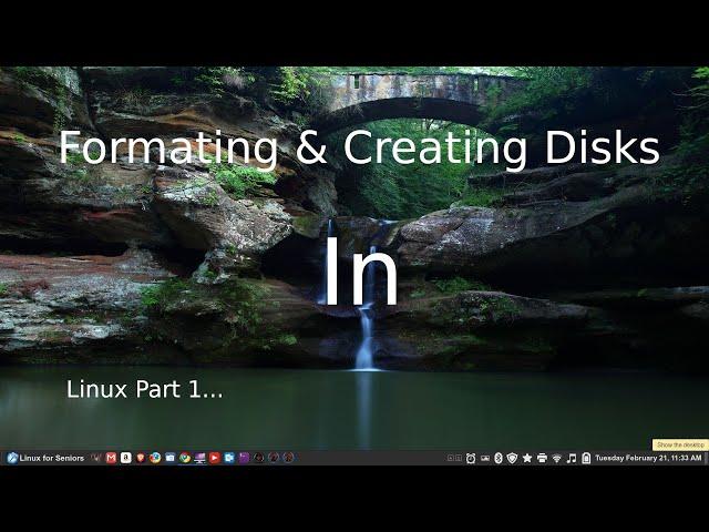 Part 1 on Tips for seniors on.. formatting & partition creation of USB and hard drive devices.