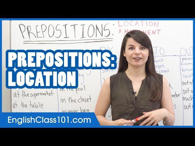 Prepositions of Place: AT, IN, BY, INTO, OUT OF - Common English Mistakes