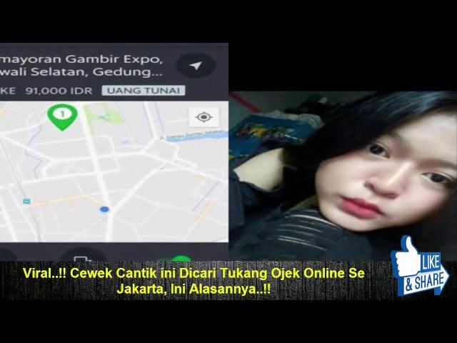 Viral..!! Cewek Cantik ini Dicari Tukang Ojek Online Se Jakarta, Ini Alasannya..!!