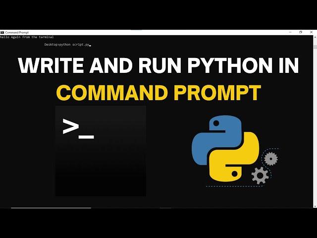 How To Write and Run Python Scripts In Command Prompt | Command Line | Terminal