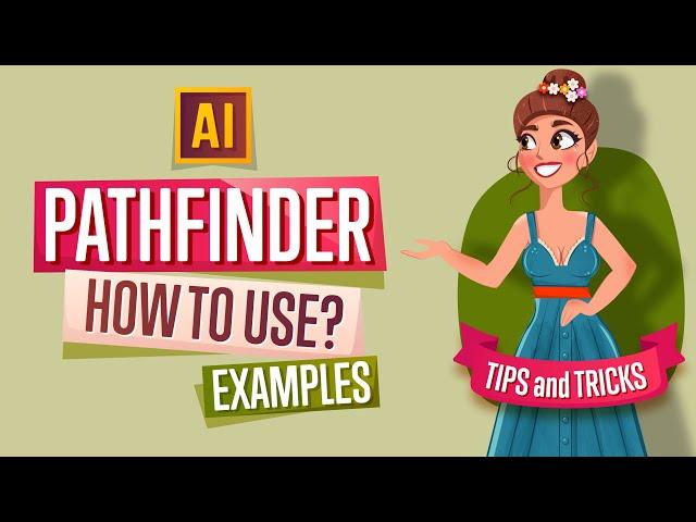 PATHFINDER IS ONE THE THE MOST USEFUL TOOLS IN ADOBE ILLUSTRATOR. EXAMPLES.