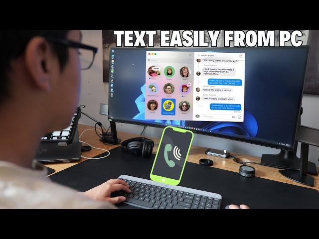 Easily send text messages from your computer.
