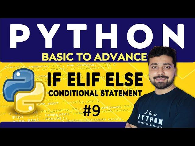 If Else Conditional Statements in Python | Python Tutorial in Hindi 9