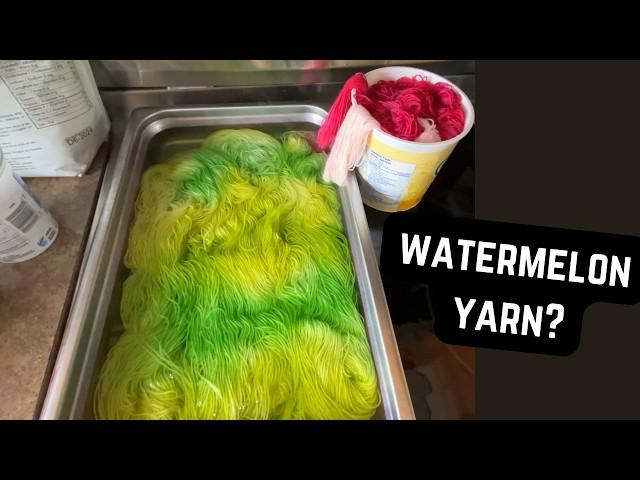 Dye with me! Summer fruit inspired yarn