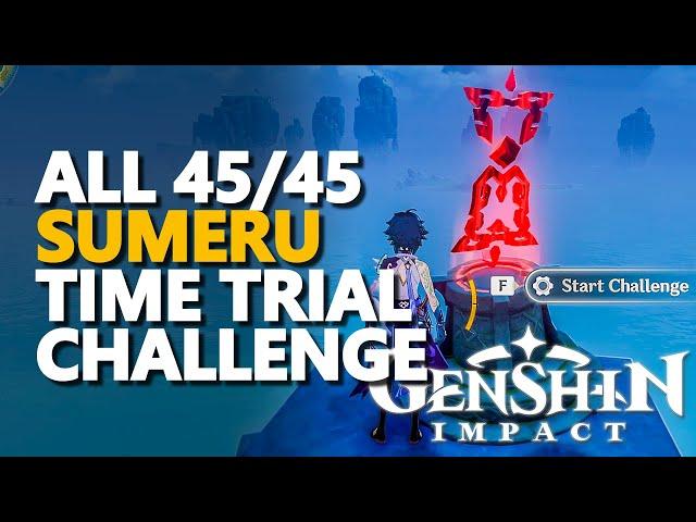 Sumeru Time Trial Challenge Genshin Impact All 45/45