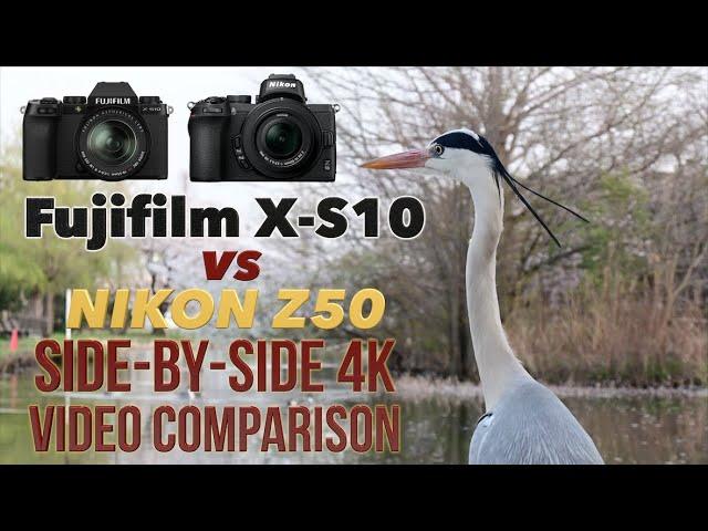 Fujifilm X-S10 vs Nikon Z50 4k Video Side by Side Comparison