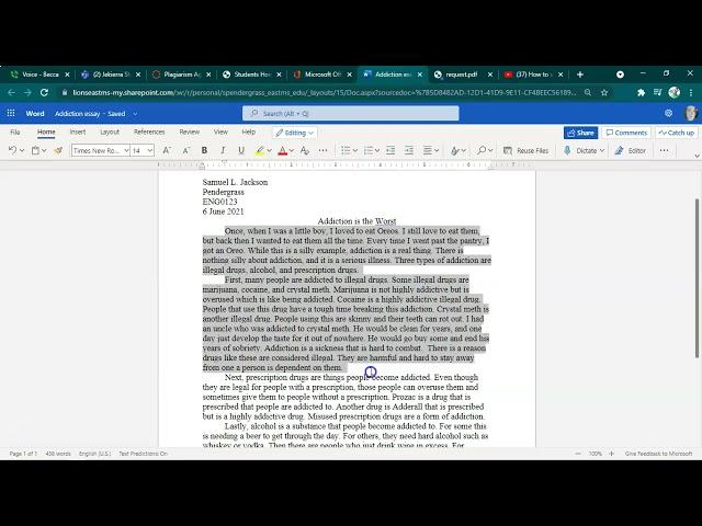 How to triple space and put in page numbers Word Online