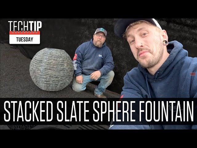 The DIY Pondscape That’ll Make Your Neighbors Jealous: Stack Slate Sphere Edition