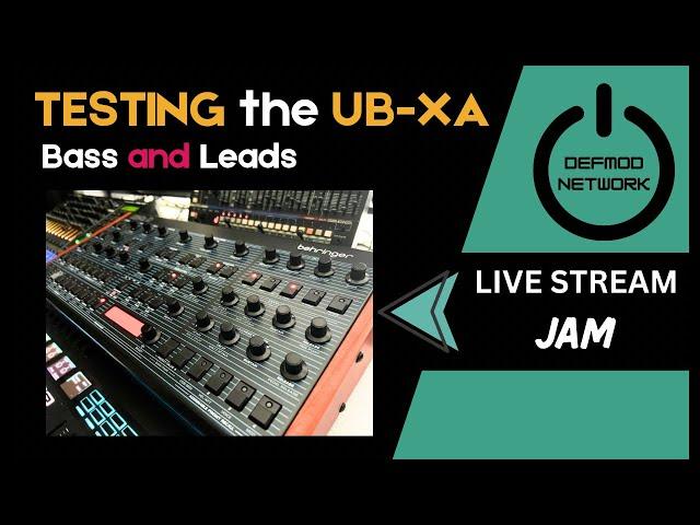 Testing the Behringer UB-XA Desktop Bass and Lead Sounds - Live Jam