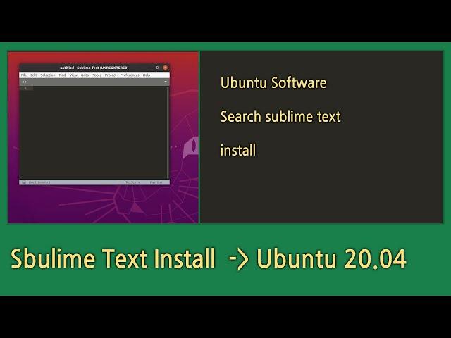 How to install sublime text On Ubuntu 20.04