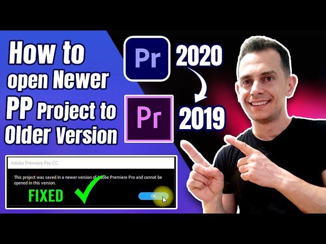 How to open Newer Version of Premiere Project in Older Version - Tutorial 2021