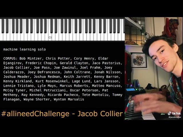 machine learning music on Jacob Collier's "All I Need" challenge