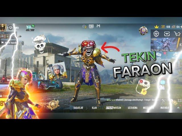 TEKINGA FARAON OLISH// TEKINGA OLD SOCHLAR // TEKINGA CHIT OʻRNATISH | PUBG MOBILE #pubgmobile