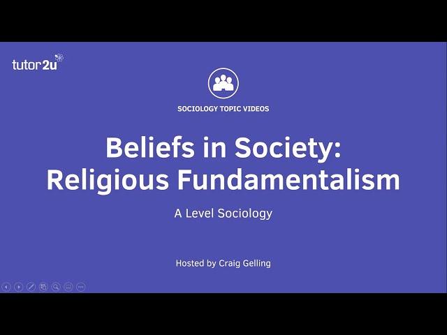 Religious Fundamentalism | Beliefs in Society | A-Level Sociology