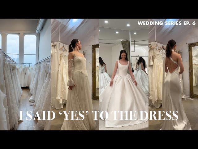 WEDDING DRESS SHOPPING | I said YES to the dress, my dream wedding dress! (wedding series ep. 6)