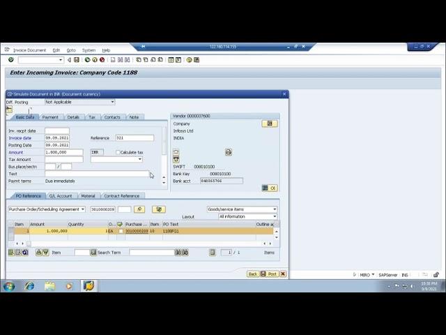 SAP MM-FI Integration P2P Cycle With Real-Time Price Difference Scenario