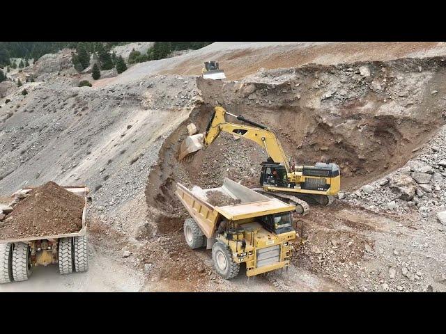 Reclamation Of An Old Quarry With Caterpillar Equipment - Interkat SA - 4k