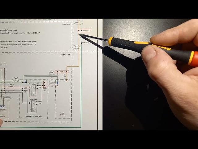 FVE příklad změn a úprav rozvodů v domovní instalaci pro fotovoltaiku.