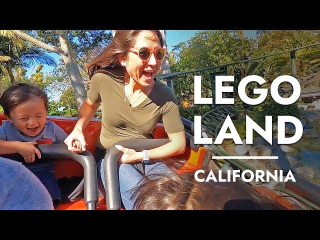 Legoland in Carlsbad, California - Roller Coaster Rides & Lego Building