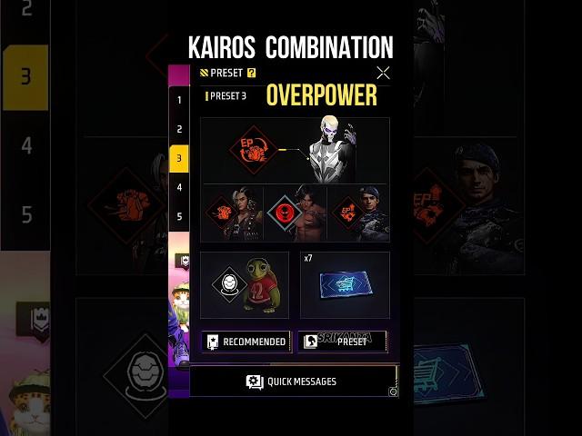 Kairos Character Combination  Best Character Combination | Kairos Character Ability #srikantaff