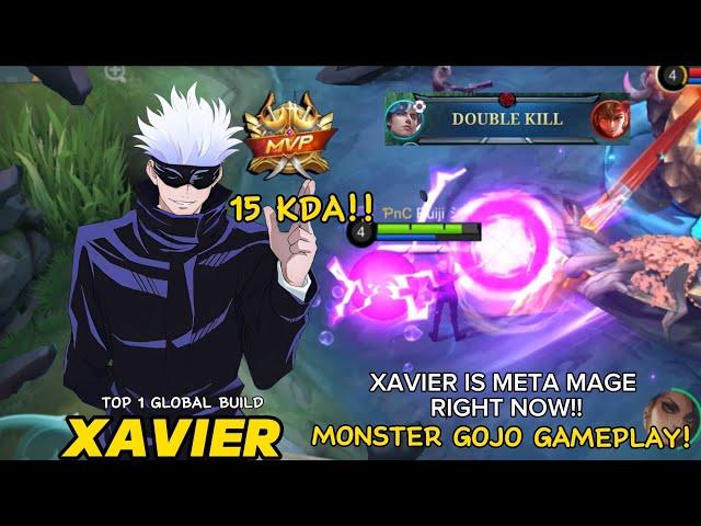 XAVIER IS ANNOYING MAGE!! TRY THIS META MAGE NOW!! ~ TOP GLOBAL BUILD ~ FULL GAMEPLAY ~ MLBB