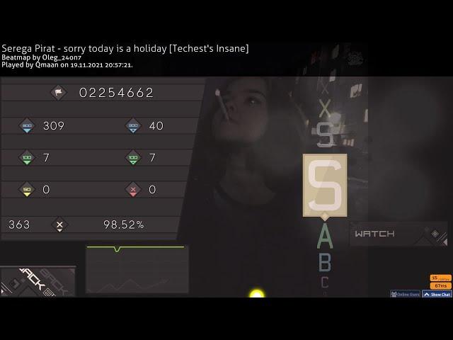 osu! Serega Pirat - sorry today is a holiday [Techest's Insane]