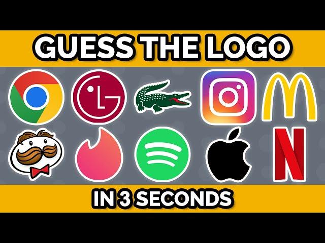 Guess The Logo... in ONLY 3 seconds!