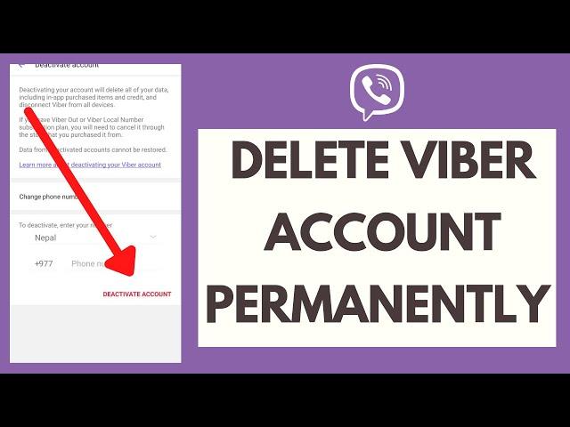 Viber Tutorials: How to Delete Viber Account Permanently