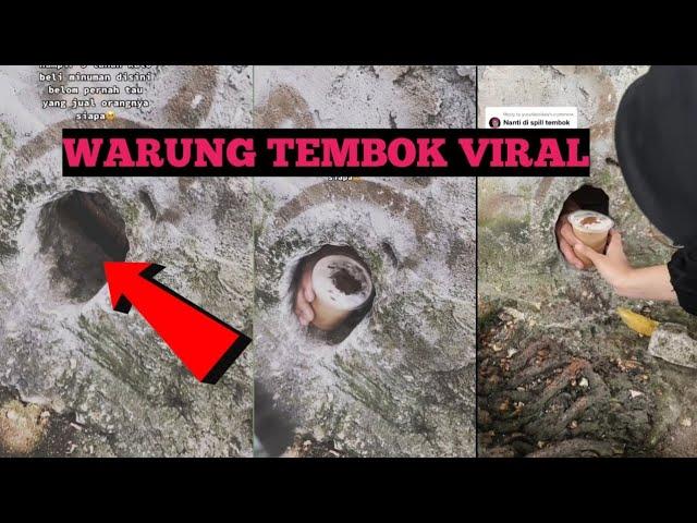 Viral Video~Warung Tembok Viral Ternyata Ini Sosok Pemilik Warung Tembok Bolong Yang Viral