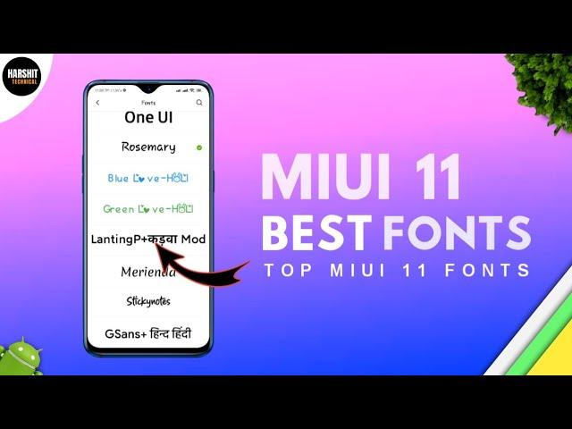 Top 10 MIUI 11 Fonts on Theme Store | Best Miui 11 Fonts