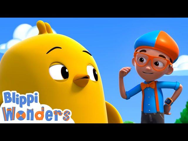 Blippi Meets a Baby Chick! | Blippi Wonders Stories and Adventures for Kids | Moonbug Kids