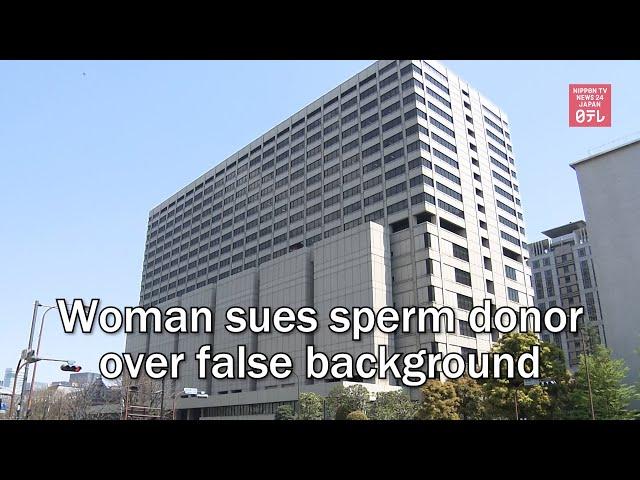 Woman sues sperm donor over false background