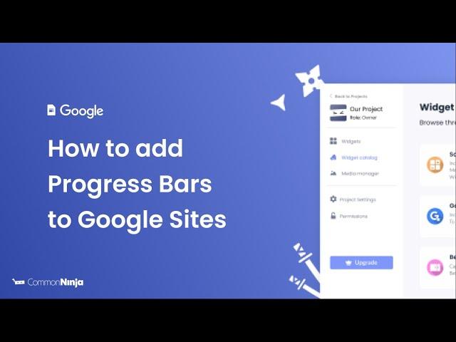 How to add Progress Bars to Google Sites