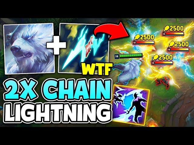 VOLIBEAR BUT I PROC DOUBLE CHAIN LIGHTNING! (FRY THE ENTIRE ENEMY TEAM)