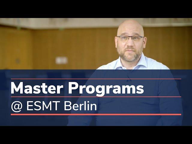 Master Programs at ESMT Berlin