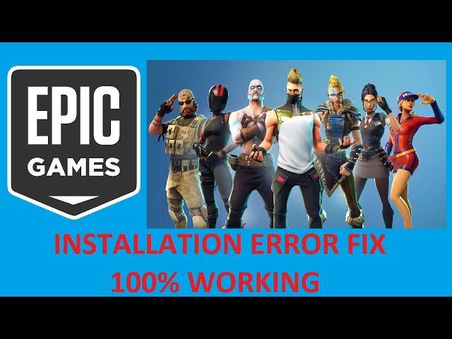 Epic Games Launcher Installation Error | 100% Working Fix | Fortnite