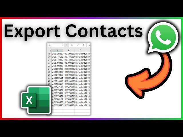 How To Export WhatsApp Group Contacts To Excel - Full Guide