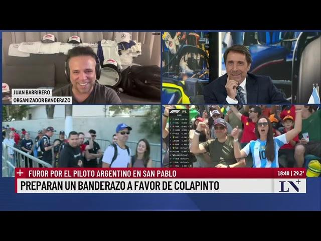 Preparan un banderazo a favor de Colapinto: furor por el piloto argentino en San Pablo