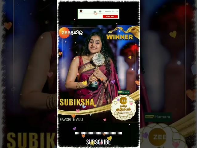 ZeeTamil Kudumba Virudhugal2022 Winners ||Zee Kudumbam Awards 2022 || Tamil Musically Zone || Part-3