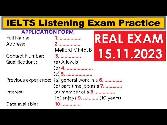 IELTS Listening Practice Test 2023 with Answers | IELTS Listening Practice