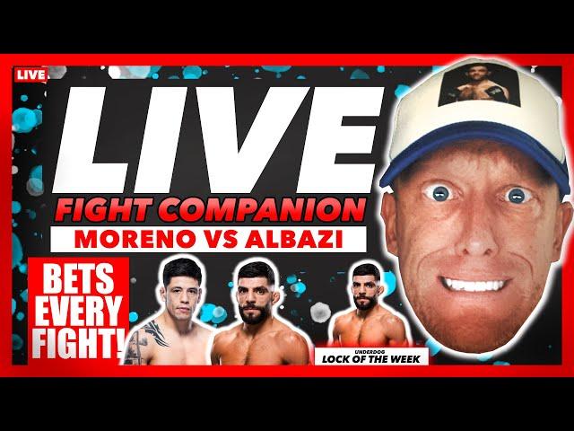 FIGHT COMPANION | UFC EDMONTON | Moreno vs Albazi | LIVE STREAM | #UFCEdmonton