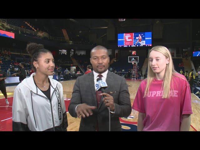 UConn stars Paige Bueckers, Azzi Fudd talk basketball