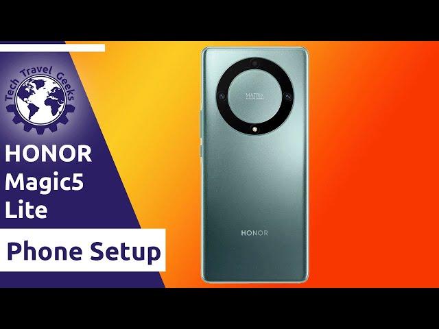 Honor Magic5 Lite - Smartphone Setup