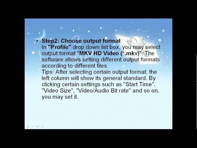 How to convert MPEG to MKV HD video