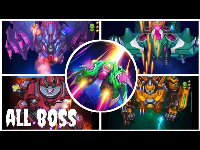 WindWings Space Shooter - all bosses part 1