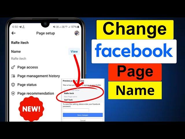 How to Change Facebook Page Name in 2024